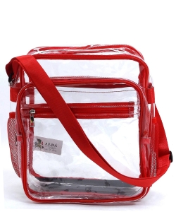 See Thru Clear Bag Crossbody Bag CW212 RED